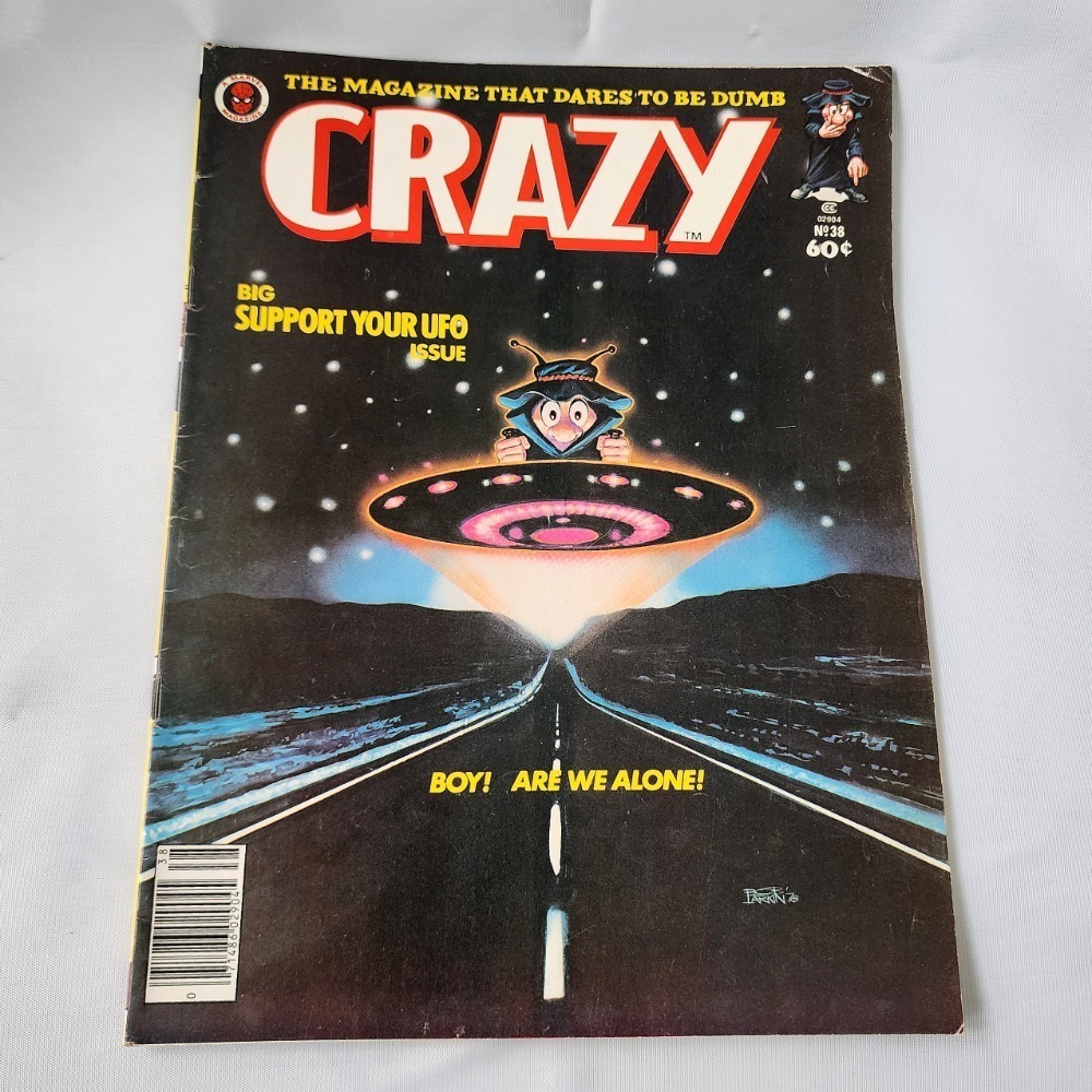 Crazy Magazine Big Support Your UFO Issue Vintage Collectible Humor‎ Comic 1978